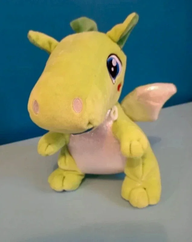 Peluche dragon vert